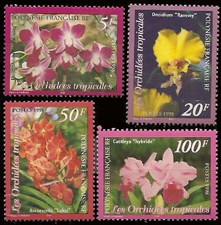 Scott #731-4 Orchids MNH