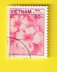 VIETNAM SCOTT#1466 1984 50xu HYBISCUS - USED