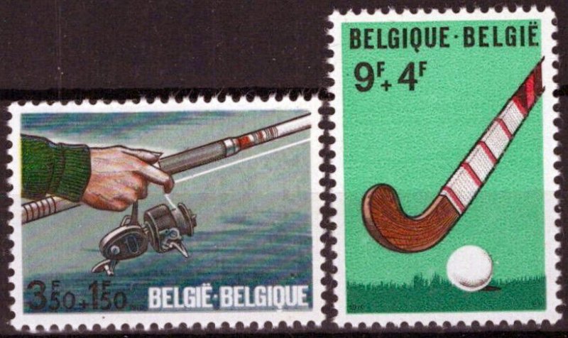 ZAYIX Belgium B861-B862 MNH Semi-Postal Fishing Sports Hockey 071823S173M