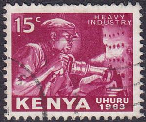 Kenya 1963 SG3 Used