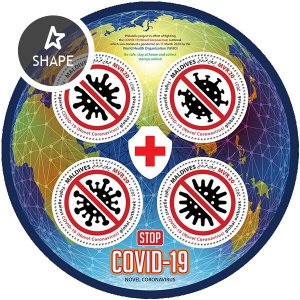 MALDIVES - 2021 - Stop COVID-19 - Perf 4v Sheet - Mint Never Hinged