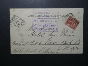 Italy 1900 Postcard HOTEL COLOMBE D'OR Cancel - Z12460 