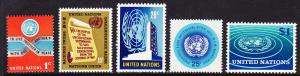 146-50 United Nations 1965-66 Definitives MNH