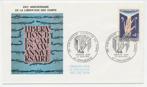 Cover / Postmark France 1970 Liberation of the Camps