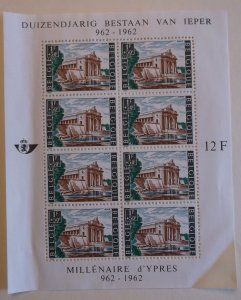 Belgium B730 MNH Sheetlet  Architecture Topical Cat $4.00