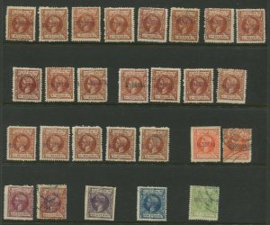 Philippines 131S//150S Var Alfonso XIII MUESTRA Specimen Lot 27 Stamps (Spain)