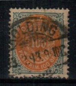 Denmark Scott 34 Used (Catalog Value $60.00)