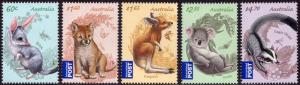 Australia 2011 Bush Babies Set of 5 SG3608-3612 MNH