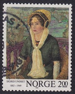 Norway - 1982 - Scott #811 - used - Writer Sigrid Undset