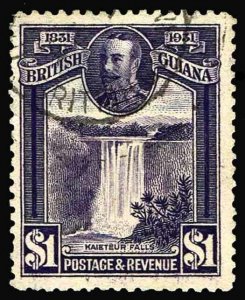 1931 British Guiana #209 Kaetur Falls - Used - VF - CV$70.00 (ESP#3101)