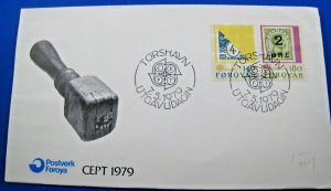 FAROE ISLANDS  -  1979 to 1981  -  LOT OF 5 FDCs        (ggc15)