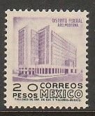 MEXICO 931, $20Pesos 1950 Def 2th Issue WMK 300 MINT, NH. F-VF.