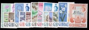 Gibraltar #147-160 Cat$82.55, 1960 QEII, complete set, never hinged