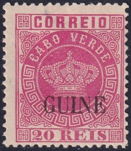 Portuguese Guinea 1885 Sc 12 MH* small thin perf 12.5