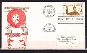 United States, Scott cat. 1145. Boy Scouts Anniversary issue. First day cover. ^