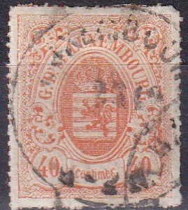 Luxembourg #25  F-VF  Used  CV $80.00  Z1135