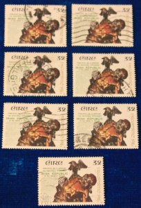 Ireland 7 used Scott # 827 stamps