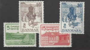 Denmark SC#258-261 Mint F-VF SCV$19.25...Worth a Close Look!