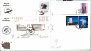 58168  ISLAND Iceland - POSTAL HISTORY: 2014 set of 12 FDC COVERS - BIRDS  Music