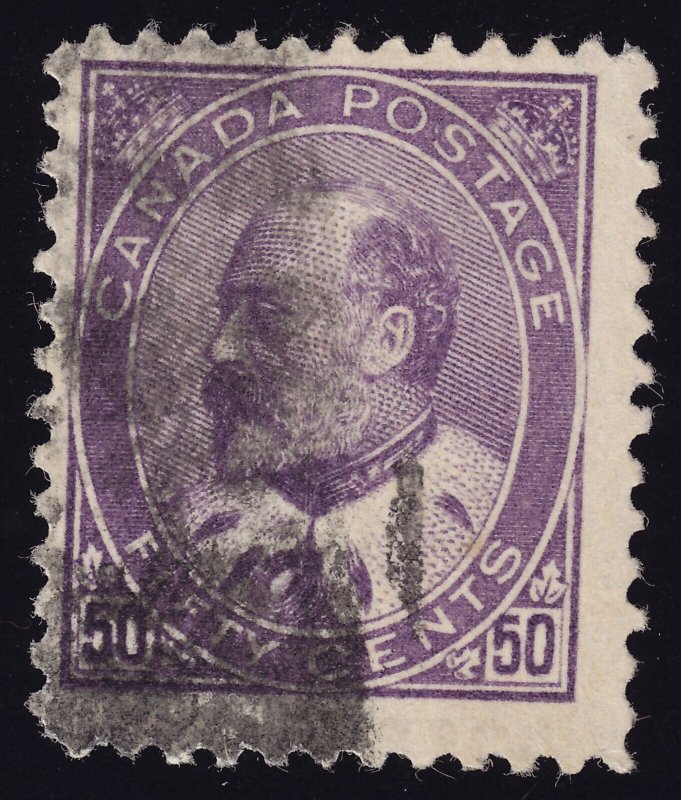 Canada Scott 95a Used deep purple Lot AB9008 bhmstamps