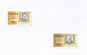 LITHUANIA - 2000 - Signers of Independence Act  - Perf 2v Set - M L H