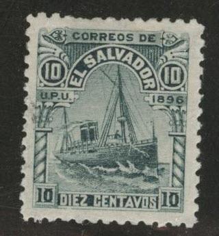 El Salvador Scott 163 MH* 1896  watermarked