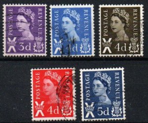 Great Britain Scotland Sc #7-11 Used