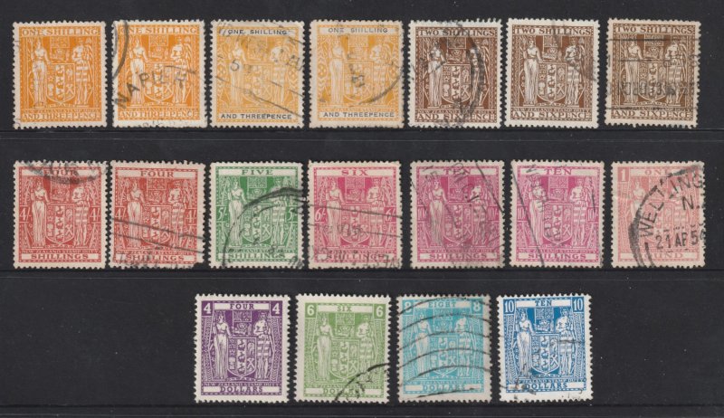 New Zealand an unsorted lot of New Zealand Arms postally used