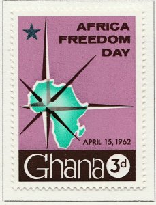 1962 GHANA 3d MH* Stamp A4P42F40212-