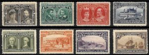Canada #96 to 103 Mint LH/H C$1835.00 Quebec Tercentenary Issue (#99 NH)