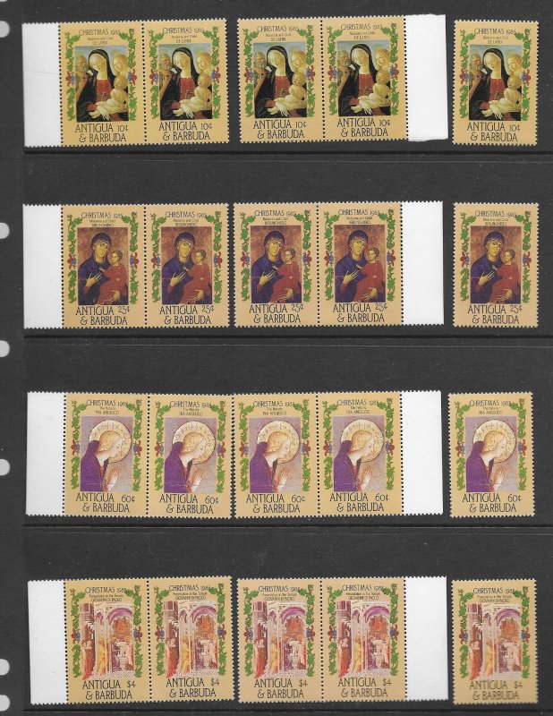 Antigua 905-8 MNH set x 5, vf. see desc. 2020 CV$18.25