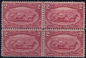 #286 Mint NH, Fine+, Block of 4 (CV $290) (CV $72.5 - ID45528) - Joseph Luft