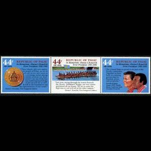 PALAU 1986 - Scott# C16a Presidents Set of 3 NH