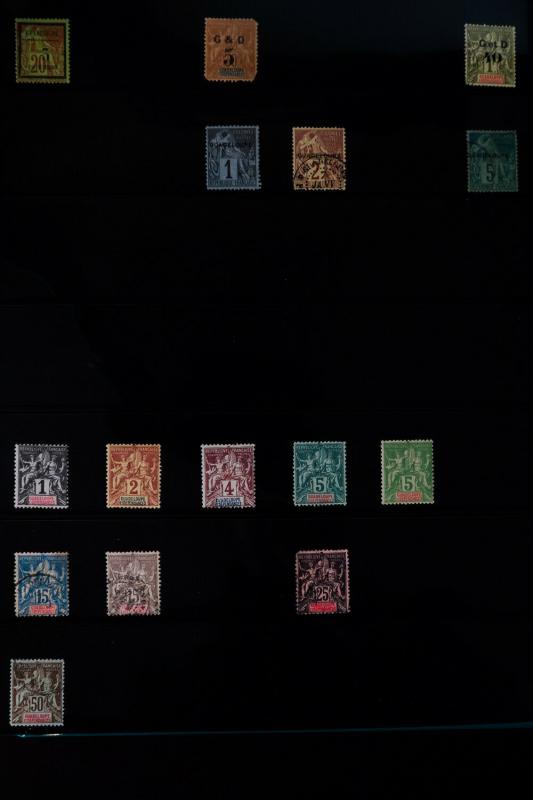 French Colonies 1800s to mid-1900s Loaded Stamp Collection