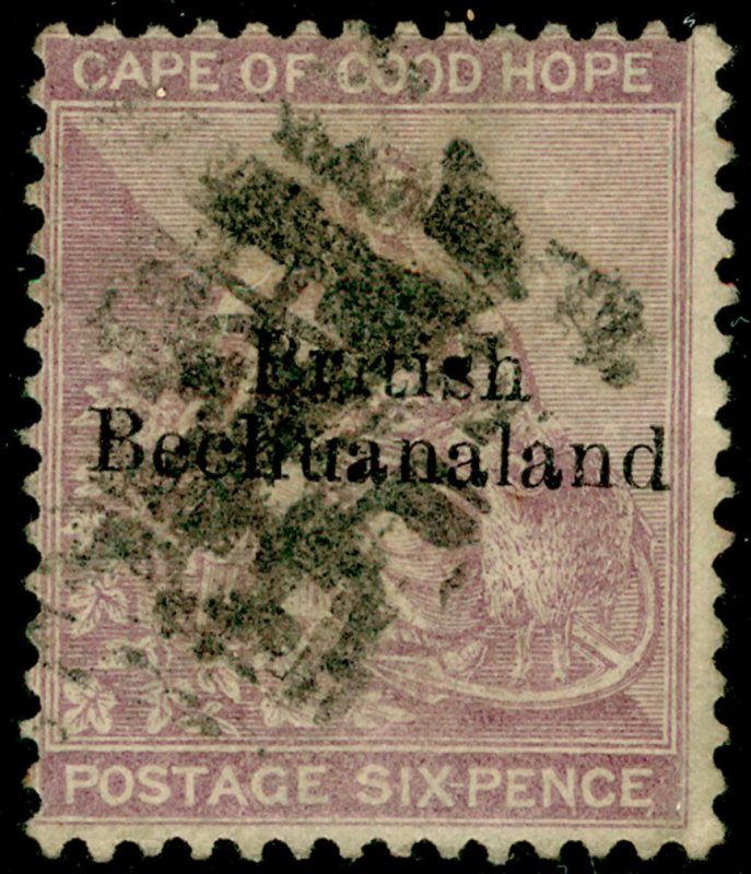 BECHUANALAND SG7, 6d reddish purple, USED. Cat £38.