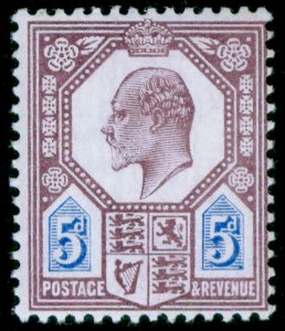 GB EDVII SG244 SPEC M29(2), 5d slate purple & ultramarine (C), NH MINT. Cat £115