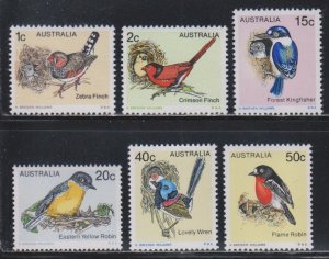 Australia,  Birds (SC# 713-718) MNH SET