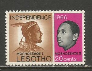 Lesotho    #4  MLH  (1966)  c.v. $0.40