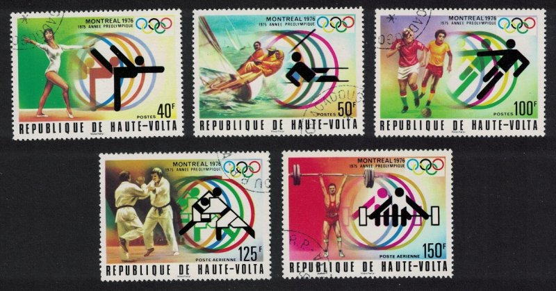 Upper Volta Summer Olympic Games Montreal 5v 1976 CTO SC#C230