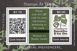 Cook Islands 2011, Preserve wetlands s/s, MNH