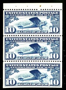 U.S. #C10a MINT BOOKLET PANE OG HR