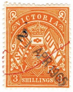 (I.B) Australia - Victoria Revenue : Stamp Duty 3/- (1909)