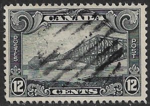 CANADA 1928-29 KGV 12c QUEBEC BRIDGE Pictorial Sc 156 VFU