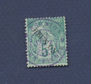 REUNION - Scott 20 - REUN ON Overprint - VF used