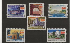 Russia 1966 Tourist Resorts sg.3318-23  set of 6  MNH