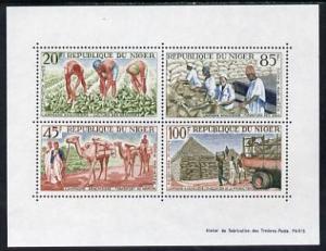 Niger Republic 1963 Groundnut Cultivation perf m/sheet un...
