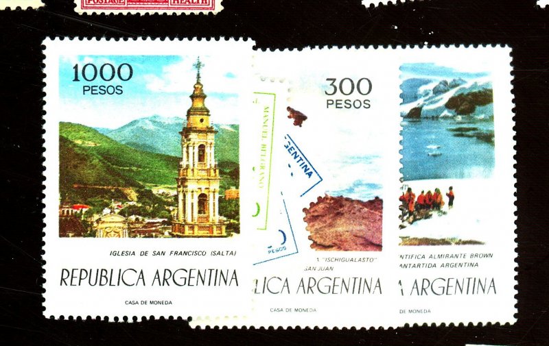 ARGENTINA 1101 2 3 8-1110 MINT FVF OG HR Cat $30