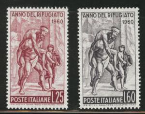 Italy Scott 794-5 MNH** 1960 Raphael art set