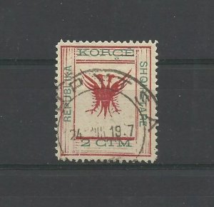 ALBANIA 1917 Y/TELLIER: 53a ERROR CTM INSTEAD OF CTS USED