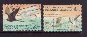 Cocos (Keeling) Is.-Sc#300-1-used set-Seabirds-1995-